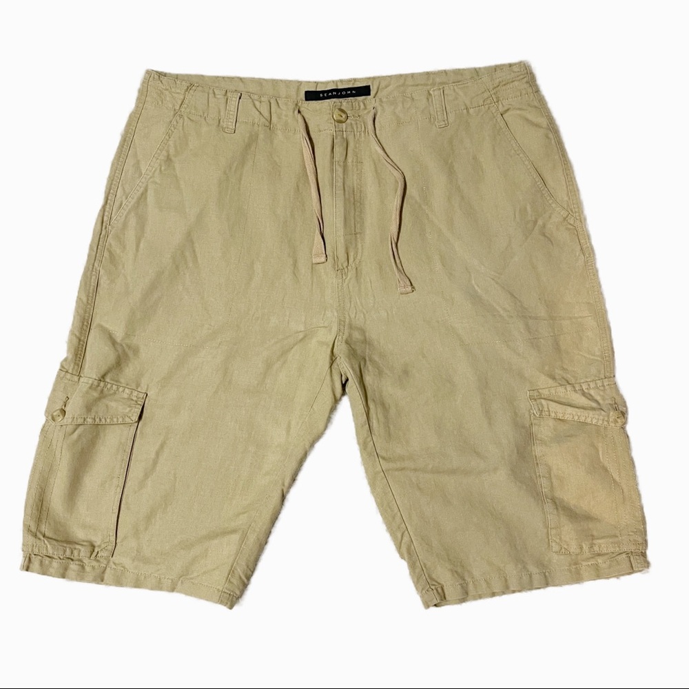 Sean John Linen Cargo Shorts